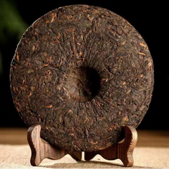 357g 2007 Cooked Pu-erh Tea Cake Yunnan Old Puerh Ripe Tea Premium Pu'er Old Tea