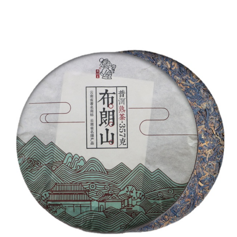 357g Yunnan Ripe Puerh Tea Organic Old Pu-erh Cooked Tea Cake Chinese Pu'er Tea