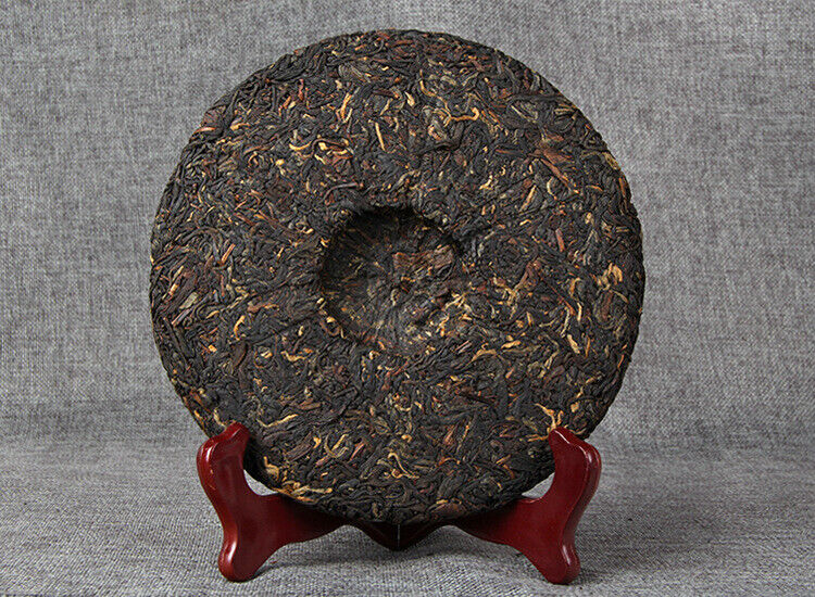 HelloYoung TeaYunnan Old Tree Black Chinese Tea Dianhong Feng Qing Red Black Tea Cake 357g