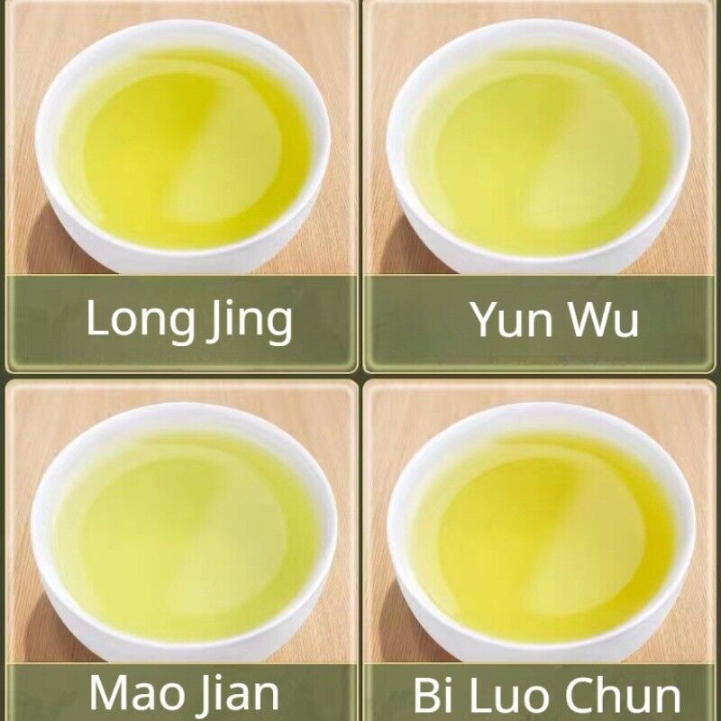 500g Green Tea Combination Longjing + Maojian + Biluochun + Yunwu Loose Leaf Tea