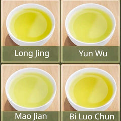 500g Green Tea Combination Longjing + Maojian + Biluochun + Yunwu Loose Leaf Tea