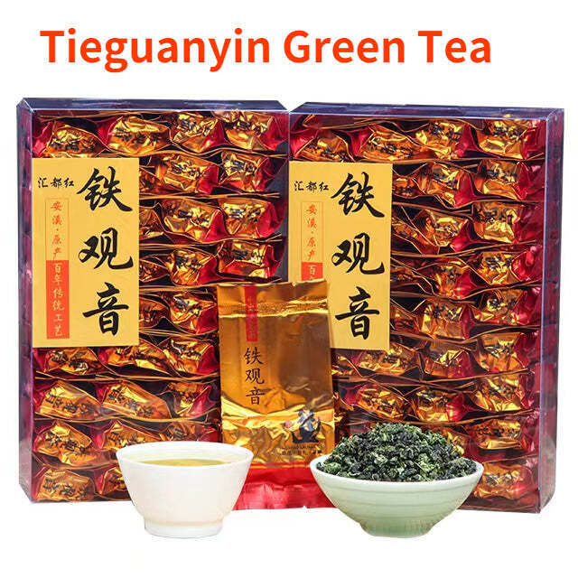 250g Anxi Tieguanyin Organic Green Tea Bagged Tie Guan Yin Oolong Tea Loose Leaf