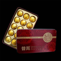 HelloYoung /Mini Puer Ripe Tuocha Gold Tin Foil Packing Shu Pu'er Tea Gift 75g
