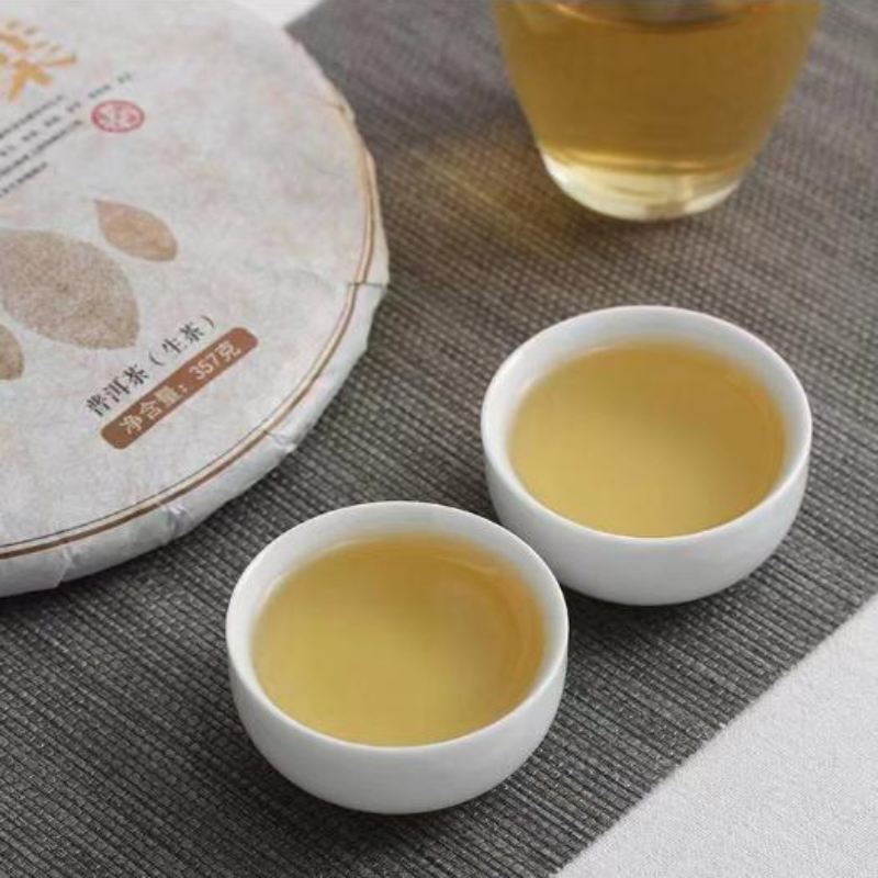 357g Puerh Raw Tea Banzhang Big Leaf Pu-erh Tea Cake Yunnan Old Tree Pu'er Tea