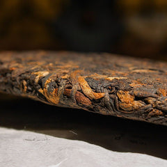 357g Yunnan Pu-erh Ripe Tea Cake Old Puerh Tea Mabanggongcha Cooked Pu'er Tea
