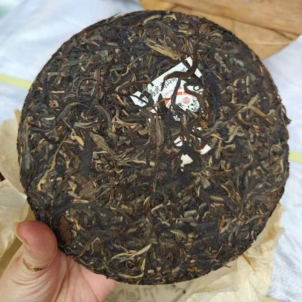 357g Yunnan Old Puerh Raw Tea Cake Panda Sheng Pu-erh Tea Aged Pu'er Tea