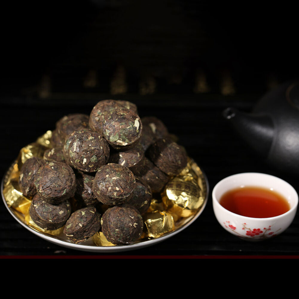 Pu'er tea 糯香普洱 中国云南小沱茶 新益号牌 普洱茶熟茶坨 500g natural healthy Puer tea