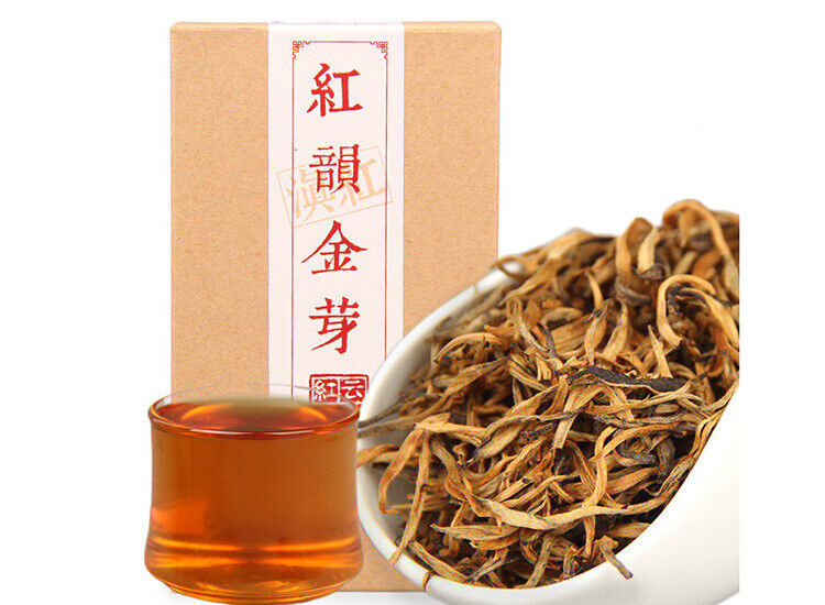 HelloYoung TeaDianhong Gold Bud Red Rhyme Jin Ya Chinese Black Tea Dian Hong Natural Tea 70g