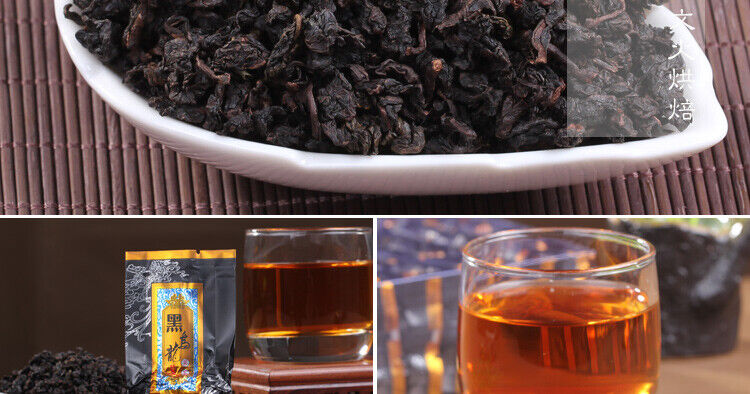 HelloYoung Oil Cut Fast Weight Loss Black Oolong Tea Baked Fat Burn Slimming Fit Diet 250g