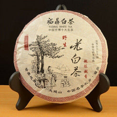 Fuding White Tea Cake 350g Organic Premium Aged Shou Mei Long Life Eyebrow Cake