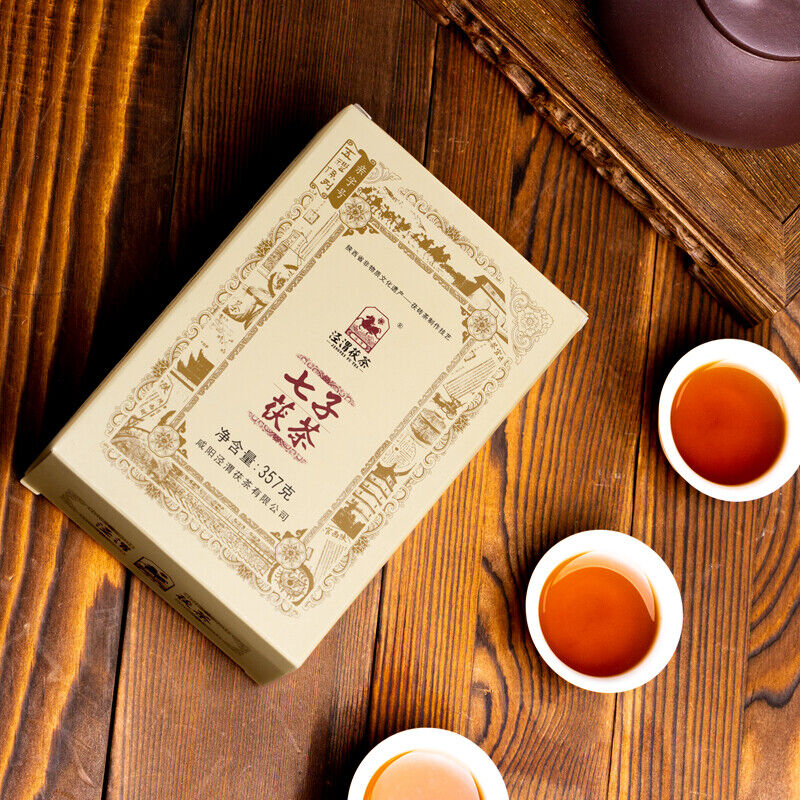 357g Anhua Dark Tea Jingwei Fu Cha Qizi Dark Tea Brick Slimming Tea Health Care
