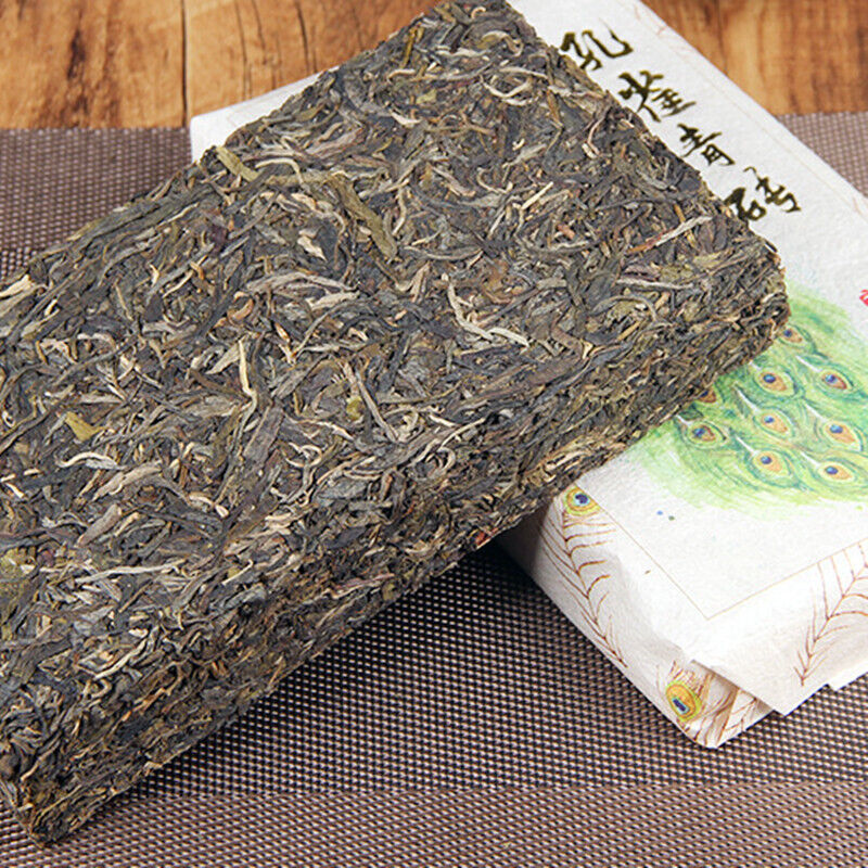 1000g Yiwu Old Tree Puerh Raw Tea Brick Peacock Yunnan Puerh Tea Pu'er Green Tea