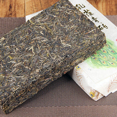 1000g Yiwu Old Tree Puerh Raw Tea Brick Peacock Yunnan Puerh Tea Pu'er Green Tea