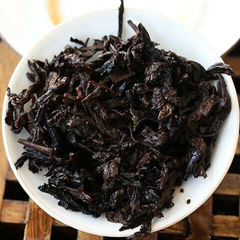 357g Ba Jiao Ting Li Ming 7590 Yunnan Ripe Qizibing Tea Aged RIpe Puer Tea Cake