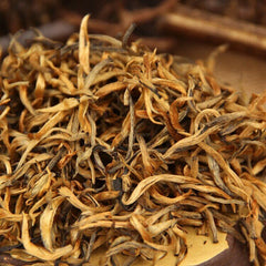 HelloYoung TeaDianhong Gold Bud Red Rhyme Jin Ya Chinese Black Tea Dian Hong Natural Tea 70g