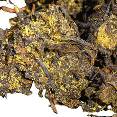 357g Golden Flower Dark Tea  Jingwei Fu Tea Shaanxi Jinhua Qizi Fu Cha Brick