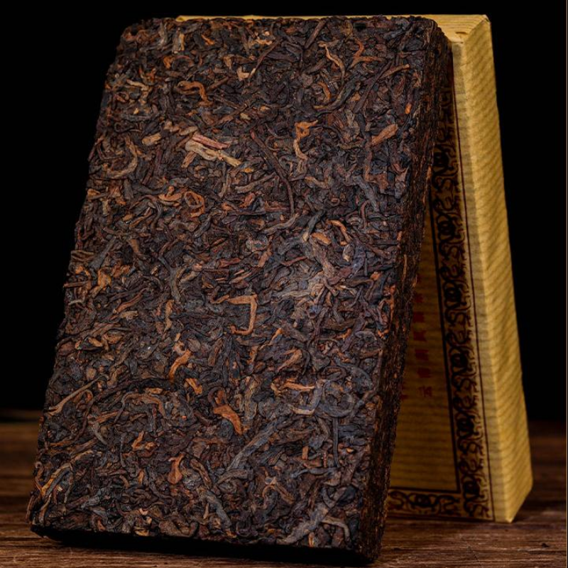 1000g Yunnan Ripe Puerh Brick Tea 10 Years Aged Pu-erh Cooked Tea Old Pu'er Tea