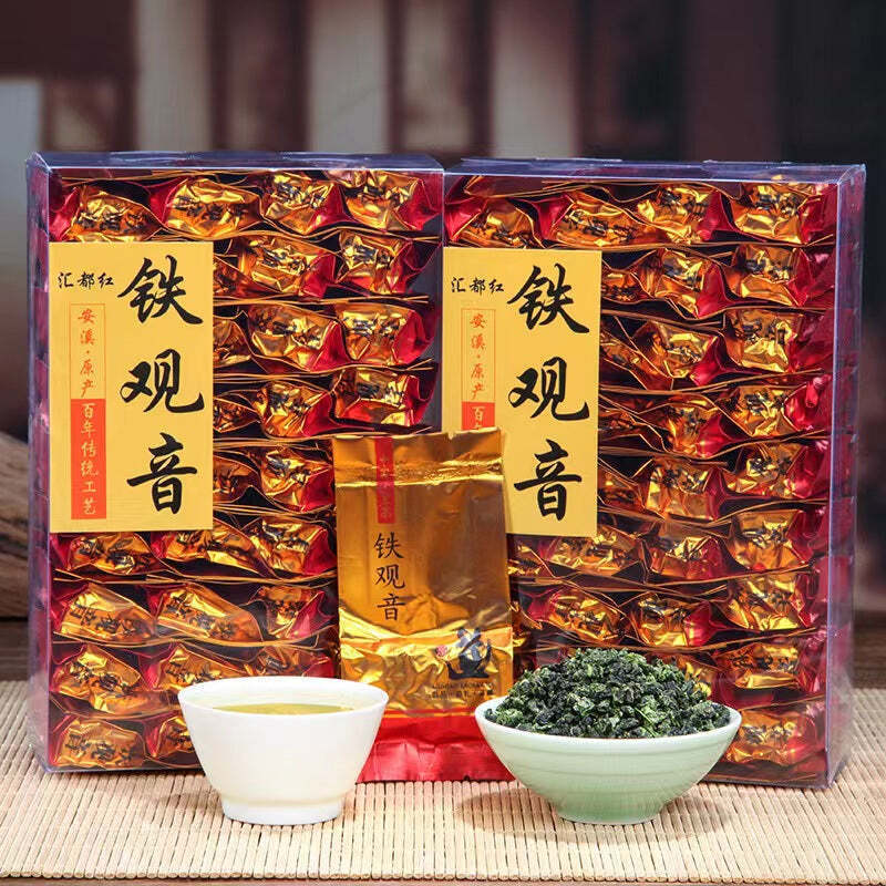 250g Anxi Tieguanyin Organic Green Tea Bagged Tie Guan Yin Oolong Tea Loose Leaf
