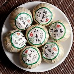 357g Jingmai Pu'er Tea Cake Golden Buds Ripe Tea Yunnan Seven Seeds Cake Tea