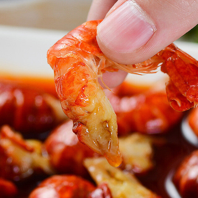 麻辣小海鲜罐头八爪鱼鲍鱼罐头麻辣龙虾尾罐头蒜蓉生蚝海鲜零食 Kleine würzige Meeresfrüchte in Dosen