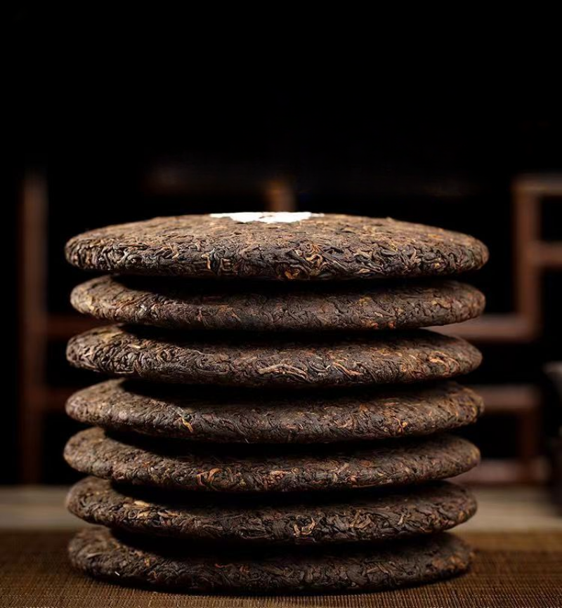 357g 2007 Cooked Pu-erh Tea Cake Yunnan Old Puerh Ripe Tea Premium Pu'er Old Tea