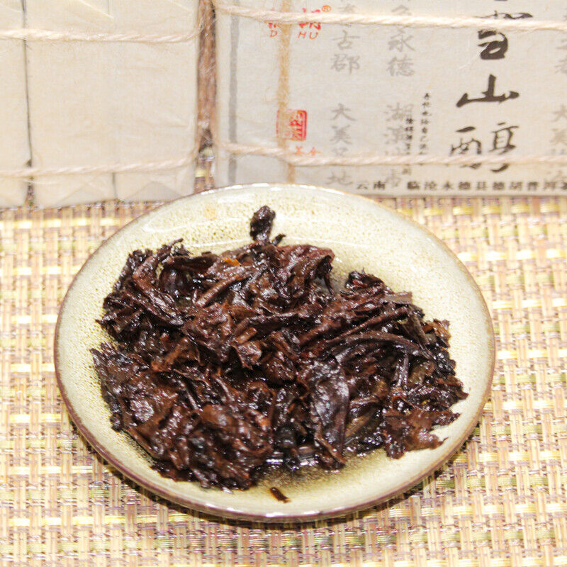 1000g Cooked Puerh Tea Brick Big Snow Mountain Pu-erh Ripe Tea Yunnan Pu'er Tea