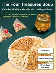 Yuanqi Four Treasures Tea, Ginseng Tea for Men, Independent Packaging Tea Bag