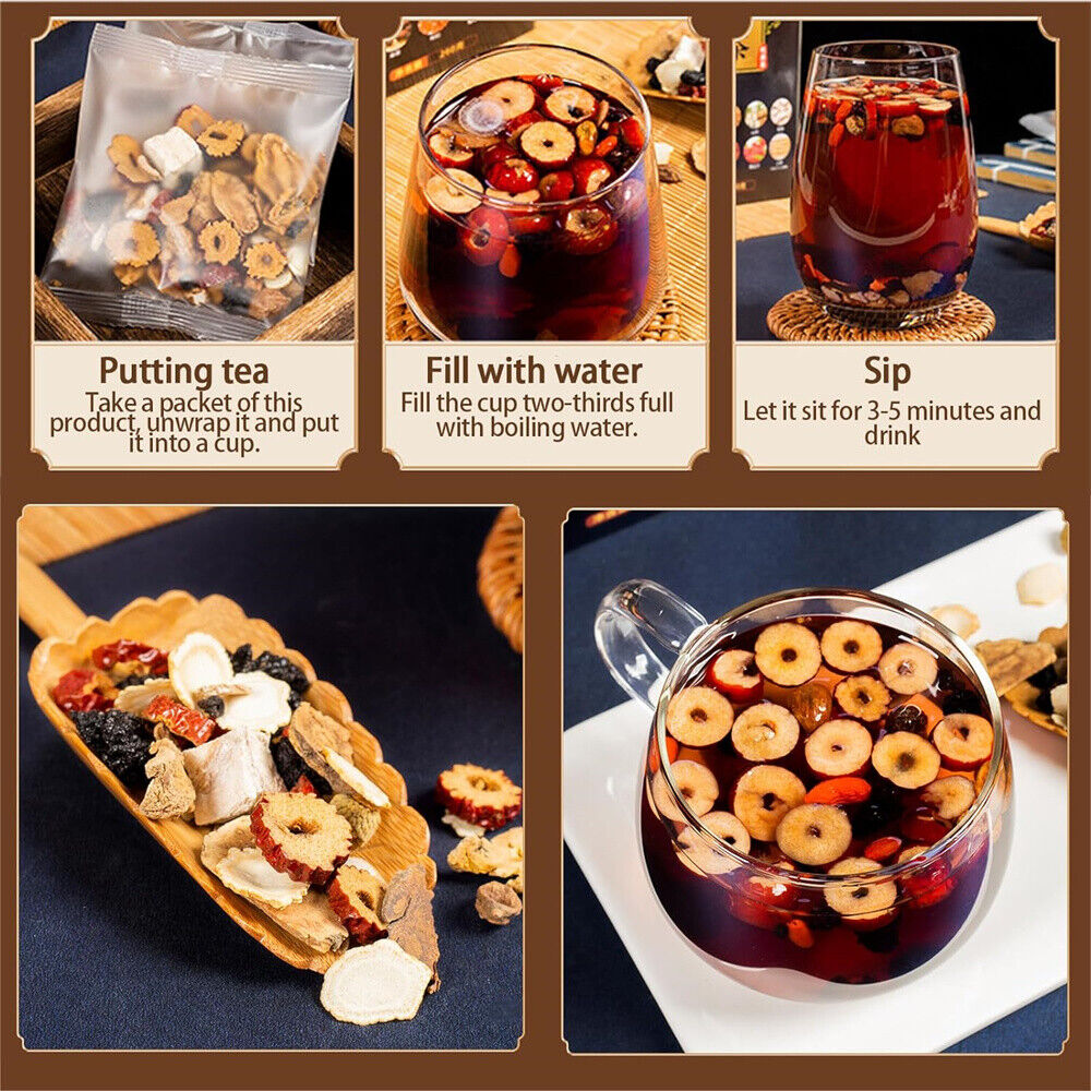 Six Treasure Tea Nierentee Formel Ginseng , Nierentee Chinesischer Kräutertee