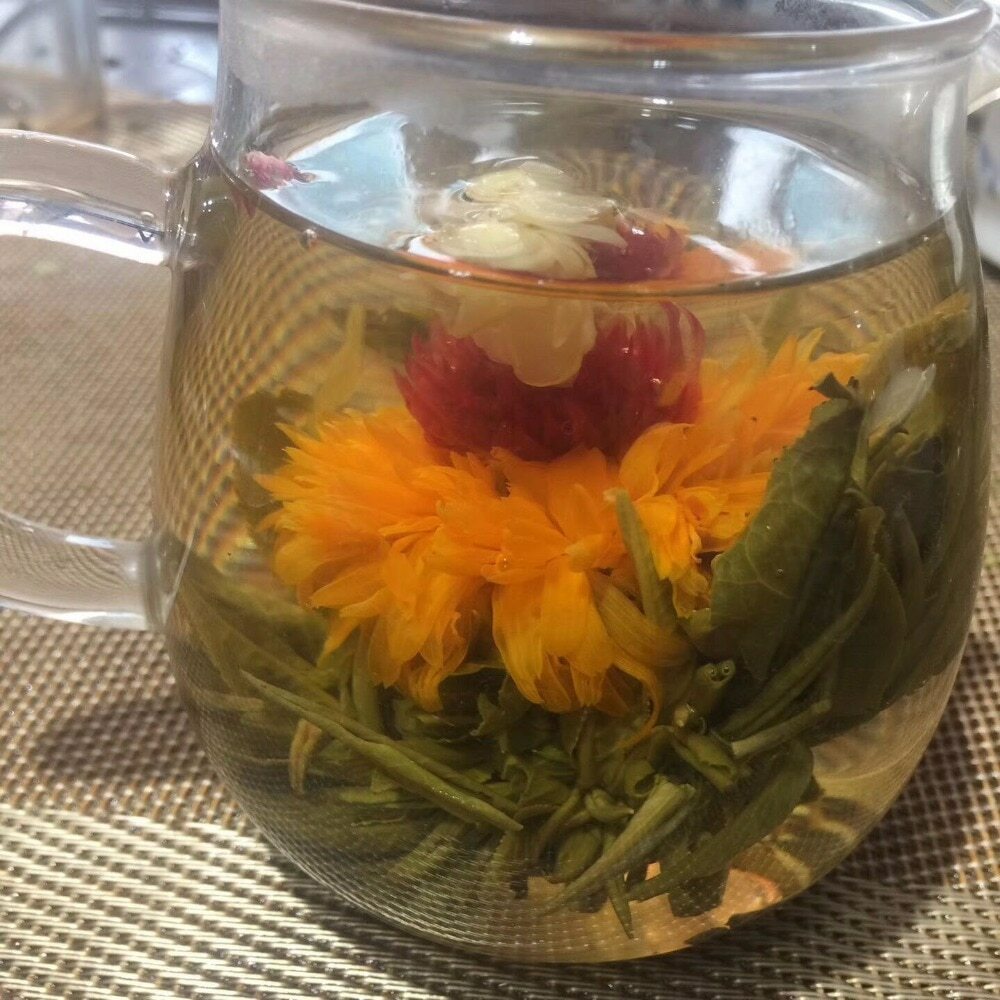Blooming Tea Balls Blooms Chinese Green Tea 16 Type Handmade Blooming Flower Tea