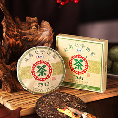 2021 CHINA TEA Puer Raw Puerh Tea 7541 Classic 150g ZhongCha Liushan Tea Boxed
