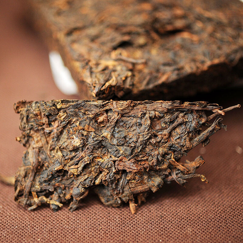 PU'ER TEA Lao Man E Pu-erh Tea Brick 500g Ripe Puer Traditional Pu'er Tea