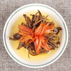 HelloYoung TeaDianhong Lily Dragon Pearl Dian Hong Handmade Kungfu Honey Scent Black Tea