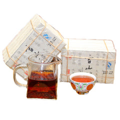 1000g Cooked Puerh Tea Brick Big Snow Mountain Pu-erh Ripe Tea Yunnan Pu'er Tea