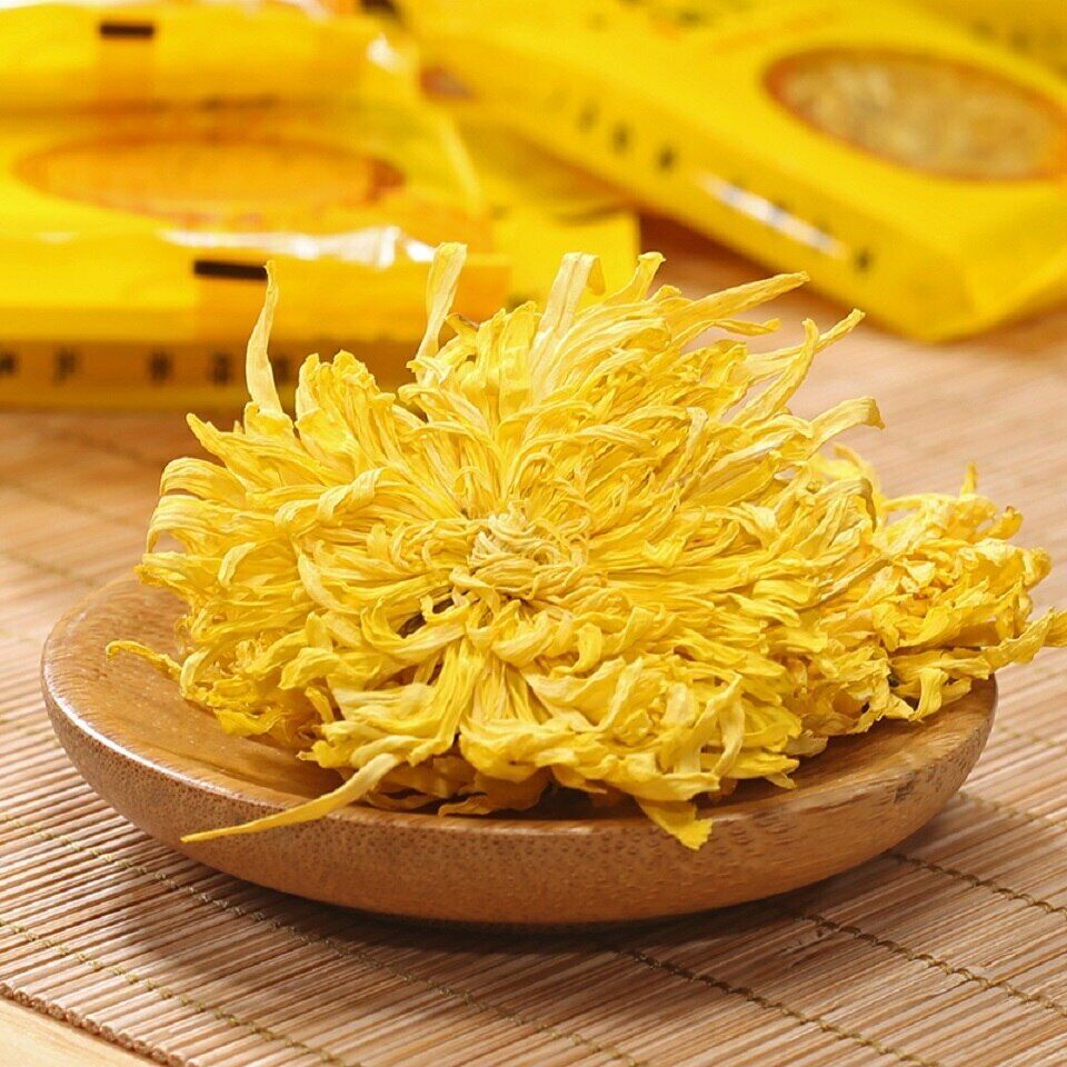 HelloYoung 100 Blooms Chrysanthemum Tea Flower Blossom Cooling Healing Golden Floral Tea