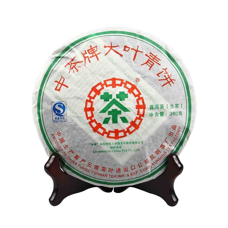2007 ChinaTea Big Leaf Puerh Tea "Da Ye Qing Bing" Pu'er Raw Puer Tea Cake 380g