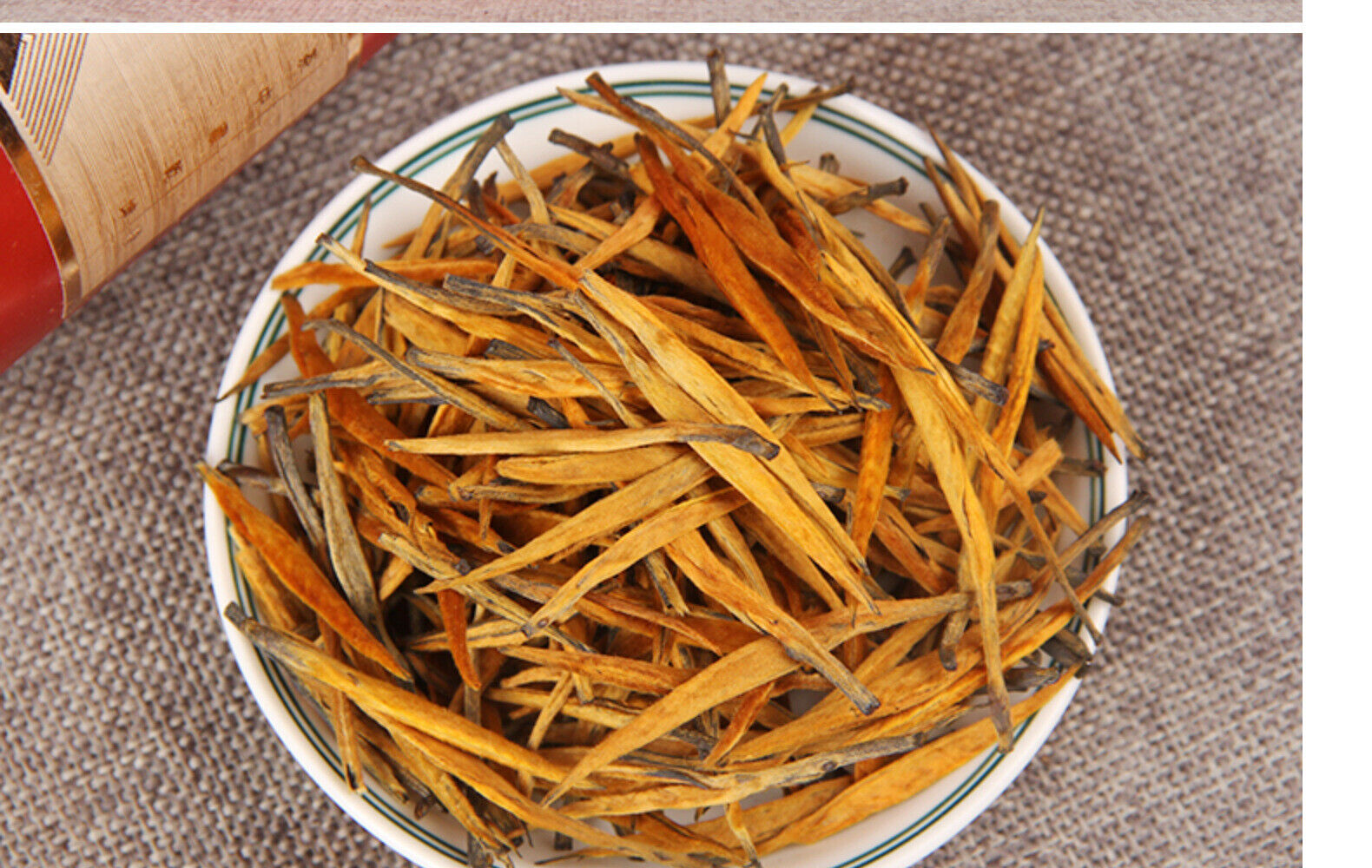 HelloYoung TeaSupreme Yunnan Gold Needle Dian Hong Golden Tip Dianhong Black Tea 250g