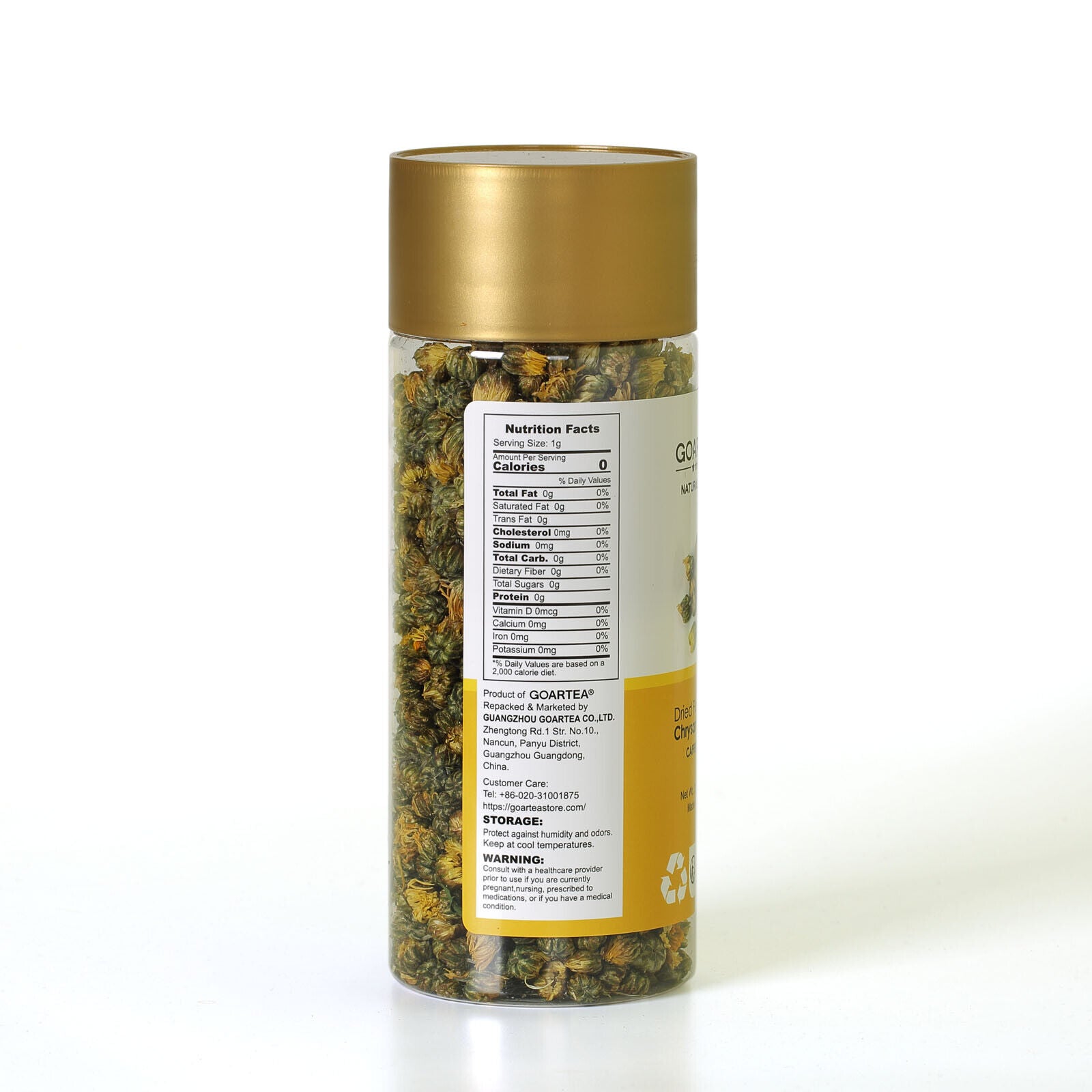 GOARTEA 100g Premium Fetal Chrysanthemum Tee Flower Tea Bud Dried Herbal Bottled