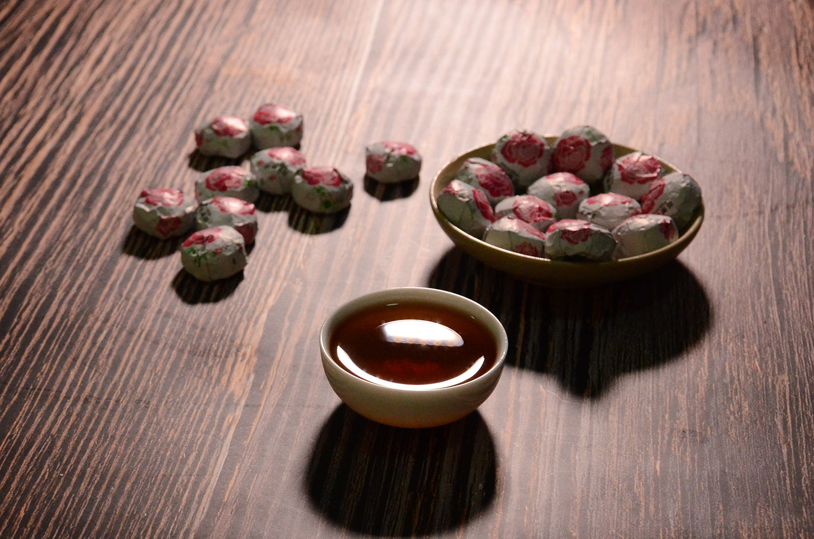 Yunnan Puer Tuo Red Rose Pu Erh Flower Flavor Mini Tuo Cha Ripe Pu'er Tea 500g
