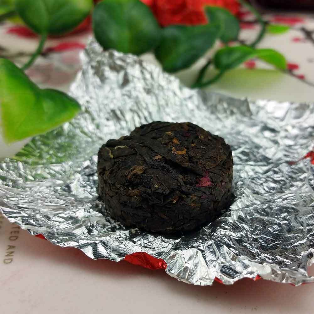 HelloYoung /yr Rose Mini Ripe Puer Tuocha, Yunnan Shu Pu er Puerh Gift Packing 75g