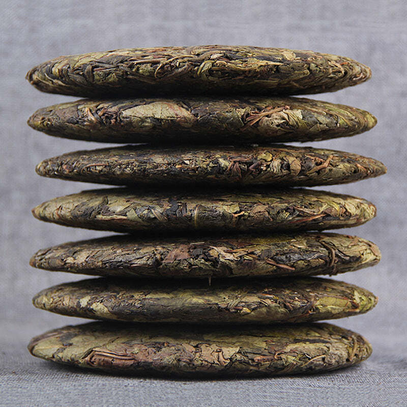 357g Aged Tree Puerh Raw Tea Cake Yunnan Qizi Pu-erh Shengcha Organic Pu'er Tea