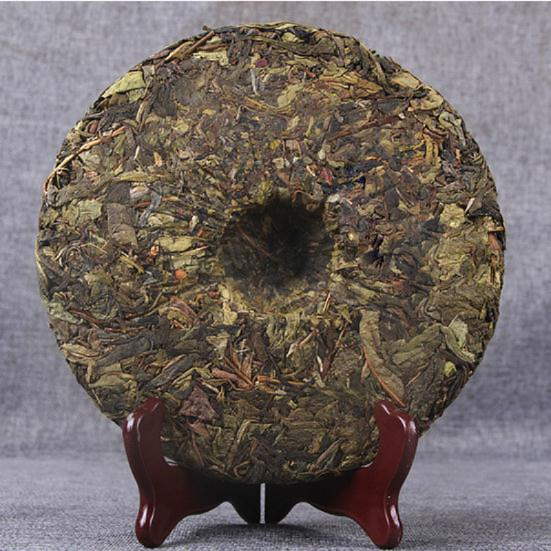 357g Aged Tree Puerh Raw Tea Cake Yunnan Qizi Pu-erh Shengcha Organic Pu'er Tea