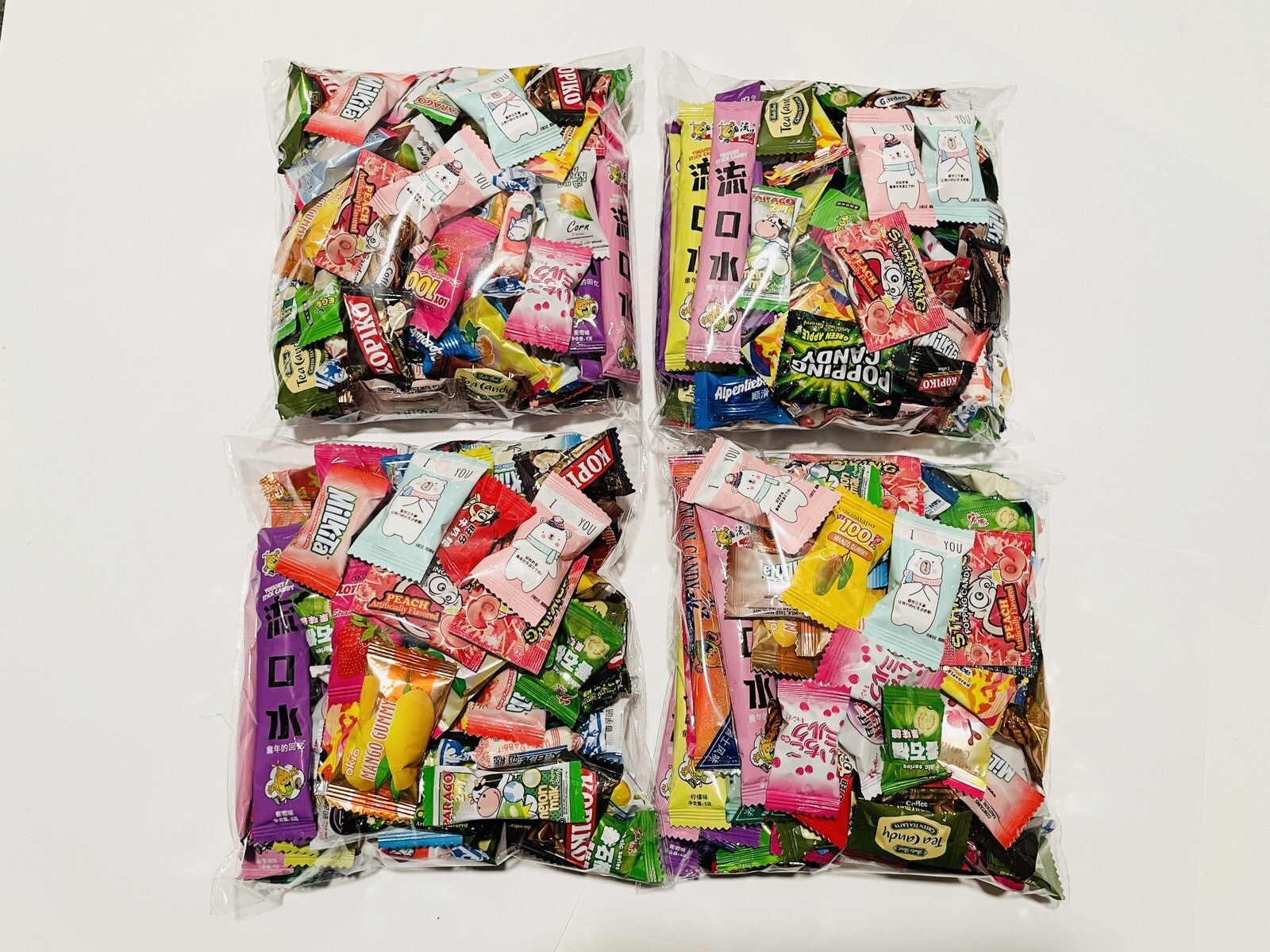 100 Stück Süßigkeiten Asiatische Snackvielfalt Tester Probe