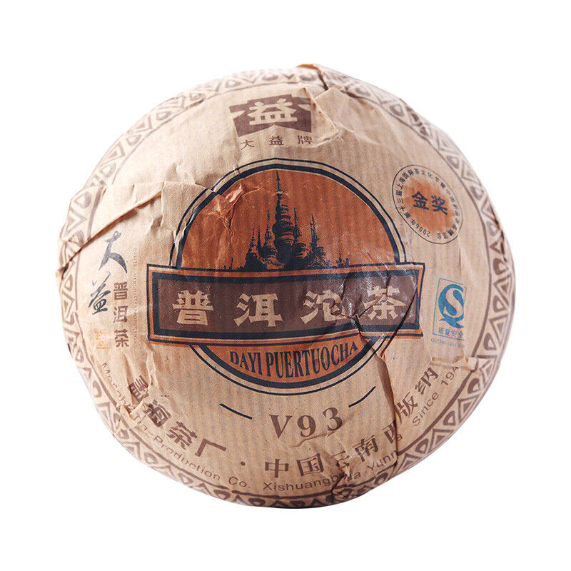 250g Yunnan MengHai Tea Dayi TAETEA Pu Erh Tuo Cha Premium Aged Ripe Puer V93