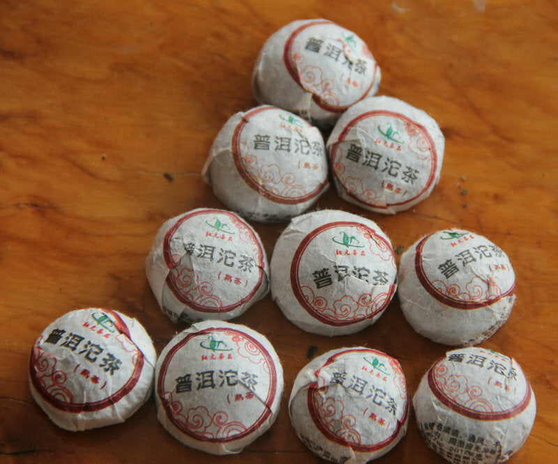 Natural Ripe Black Pu-Erh Tea Specialty Tea Chinese Puer Tea Mini Tuocha  200g