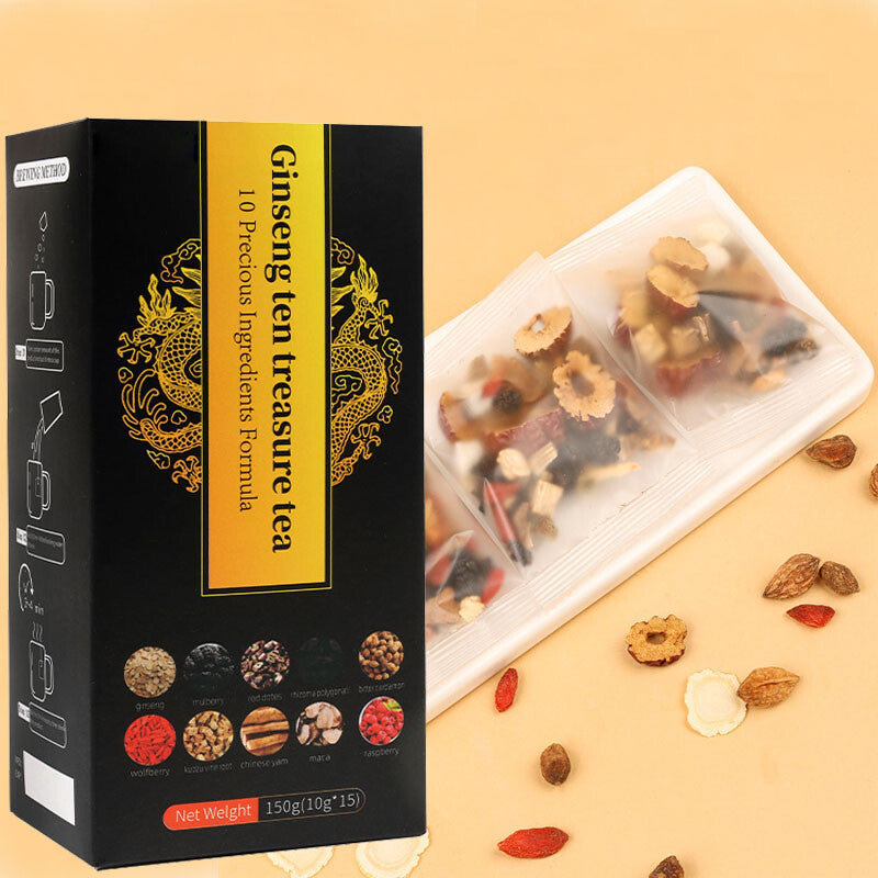 Ginseng Six Treasure Tea Kidney Liver Red Date Tea Health Support