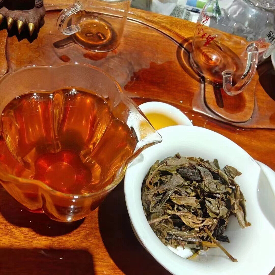 357g Yunnan Old Puerh Raw Tea Cake Aged Pu'er Tea Premium Raw Pu-erh Tea