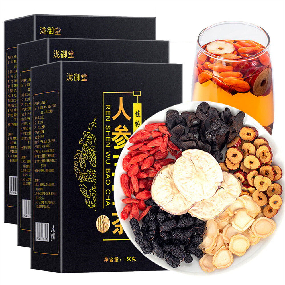 100%  Kidney Tea Ginseng Six Treasure Tea Chinese Herbal Tea Kidney Formula