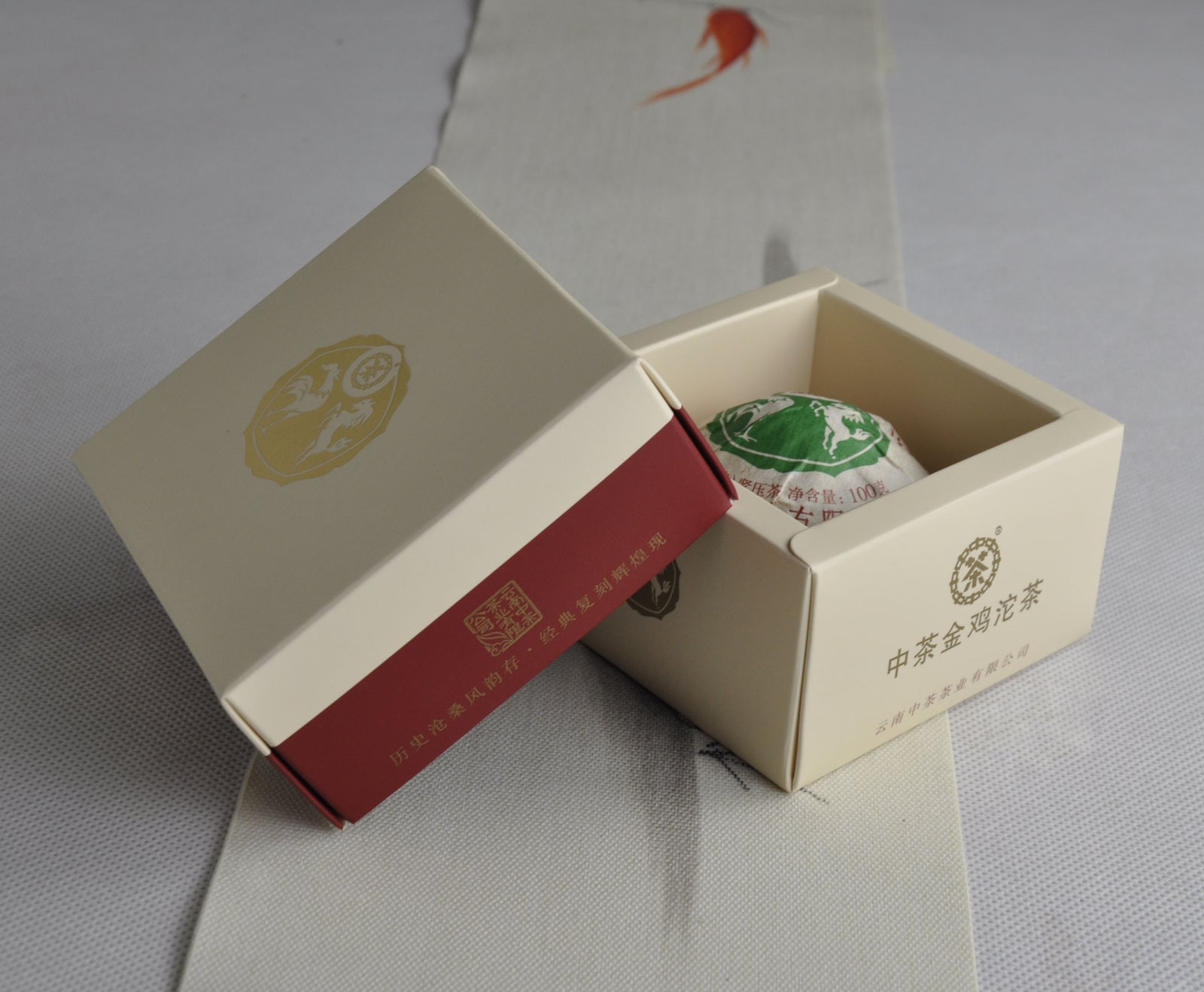 CHINA TEA Golden Rooster Tuo Tea Pu-erh Tea Tuocha  100g Ripe Pu'er Tea