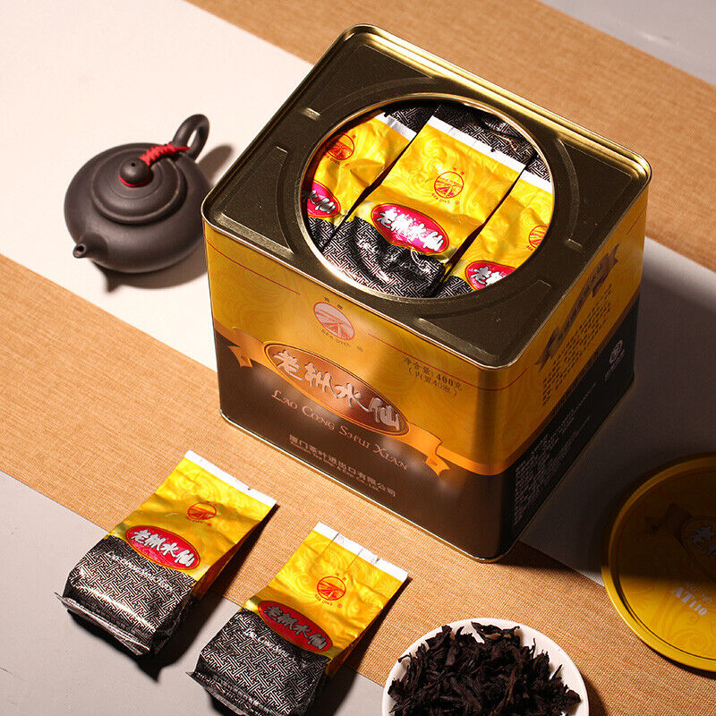 HelloYoung Fujian Nong Xiang Lao Cong Shui Xian Rock Tea AT110 Oolong Tea 400g Tin