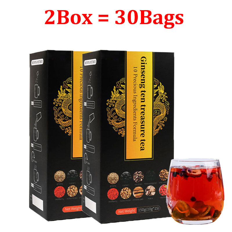 Ginseng Six Treasure Tea Kidney Liver Red Date Tea Health Support